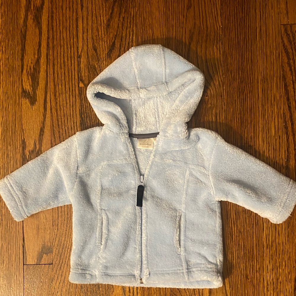 Baby Fuzzy Warm Jacket - light blue